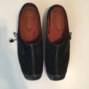 Naturalizer Black Suede Mules